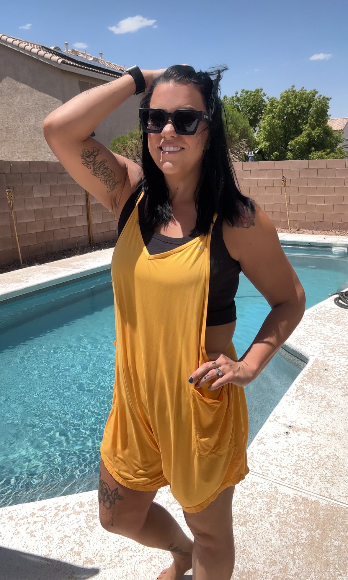 WAVE THROW OVER JUMPER: MARIGOLD