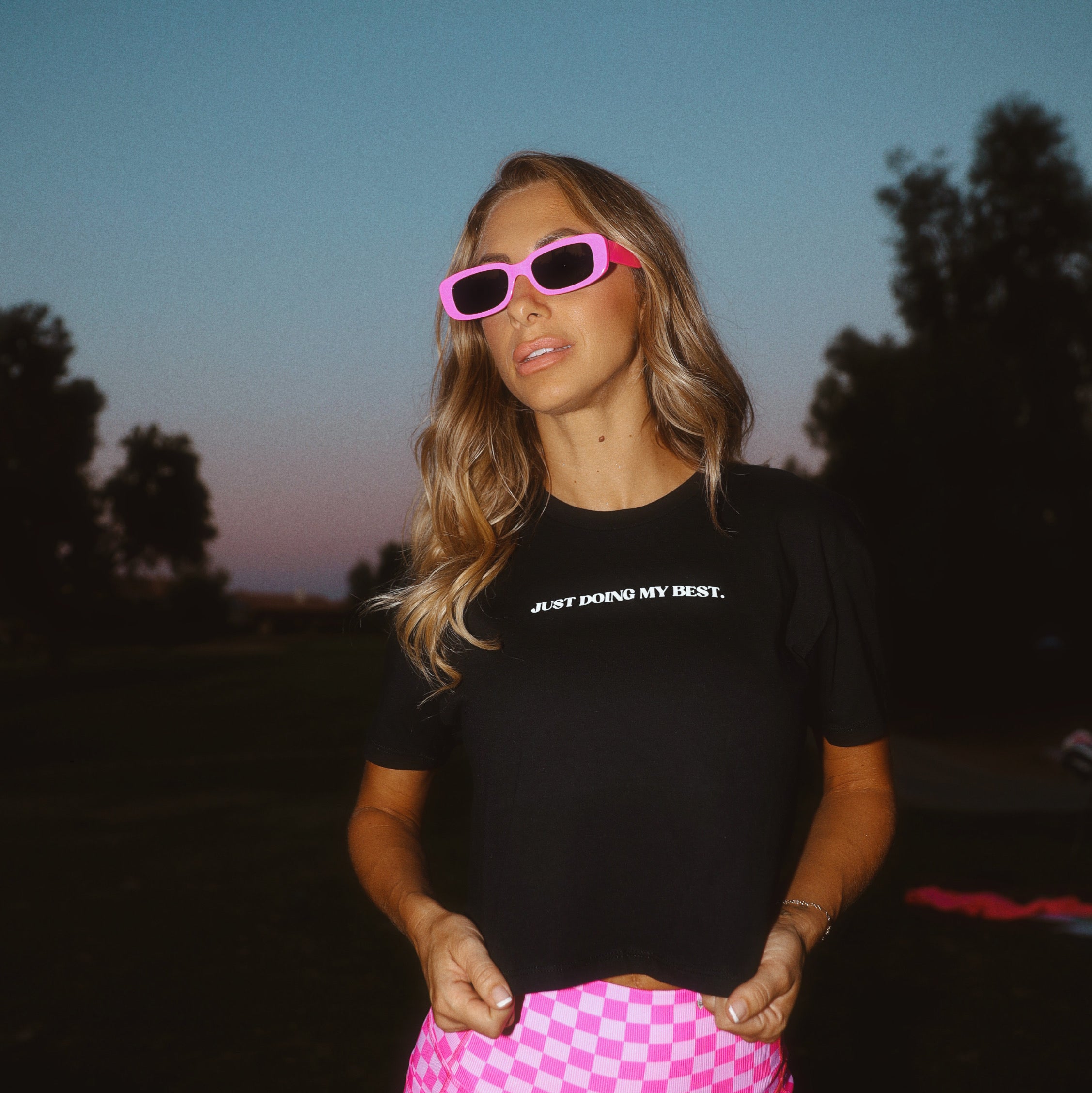 JUST DOING MY BEST. graphic tee *S/M ONLY