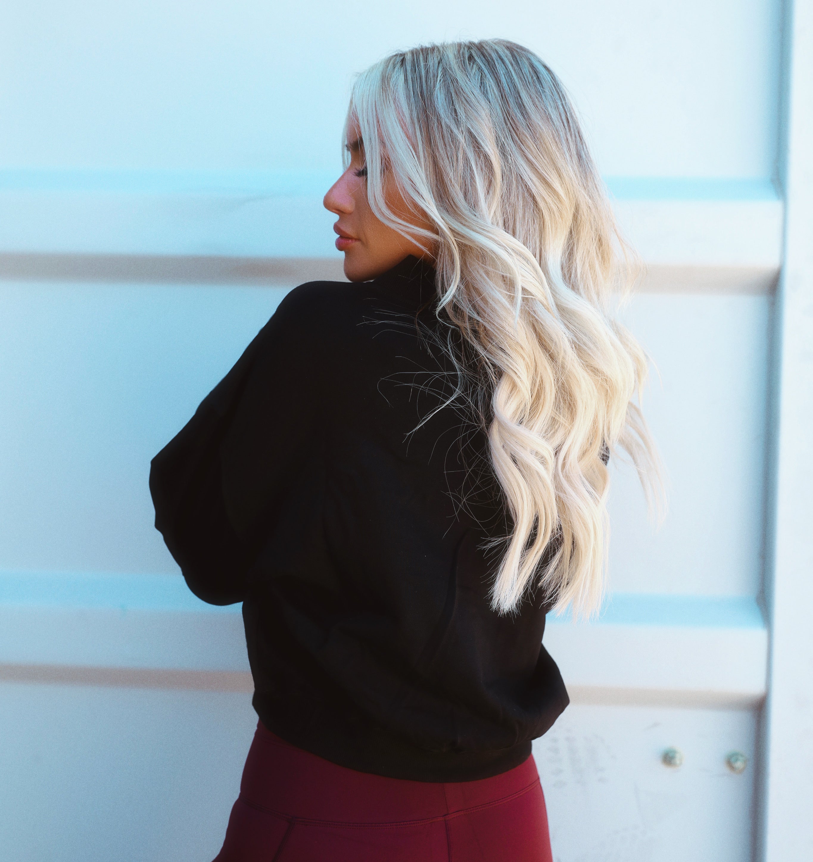 SESSIONS V NECK SWEATER in BLACK *XL/2XL ONLY