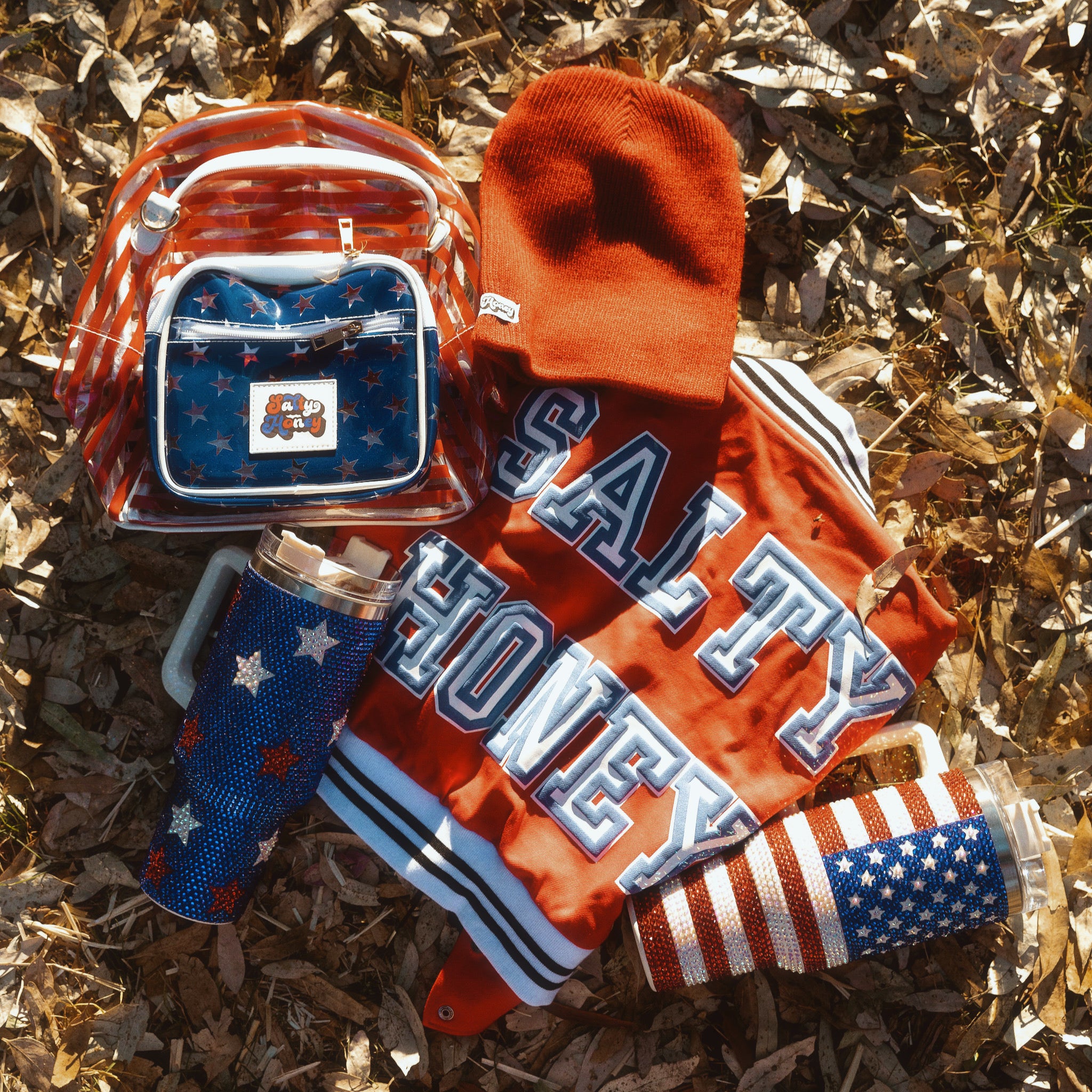 SEE THROUGH PATRIOT BACKPACK