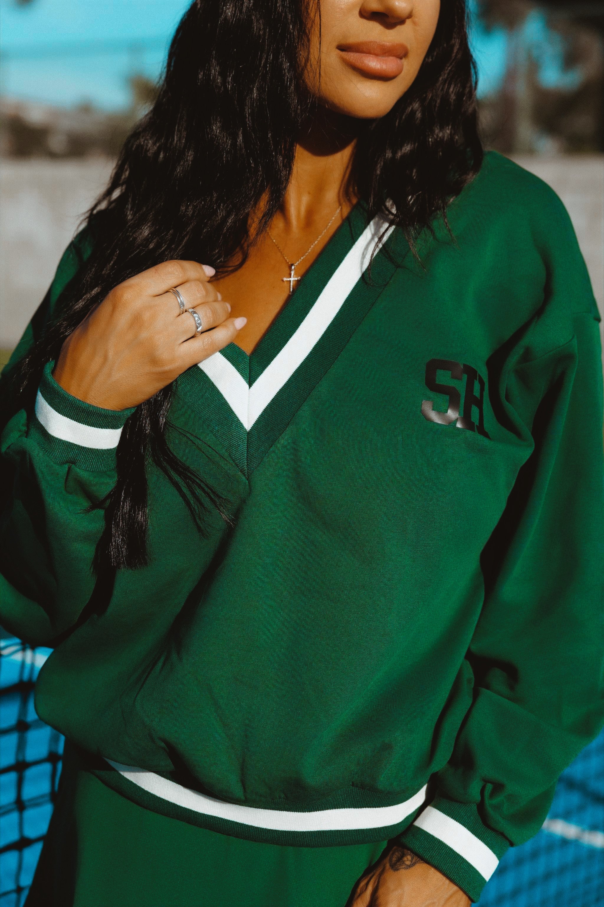 COUNTRY CLUB TOP: GREEN