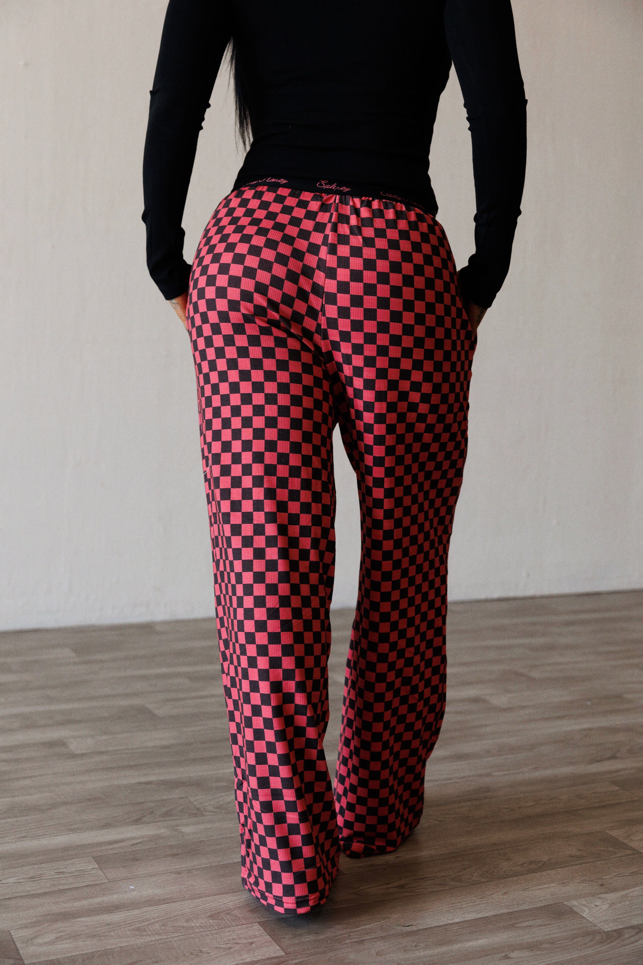 SLUMBER PANT: FIGHTER BLK/PNK