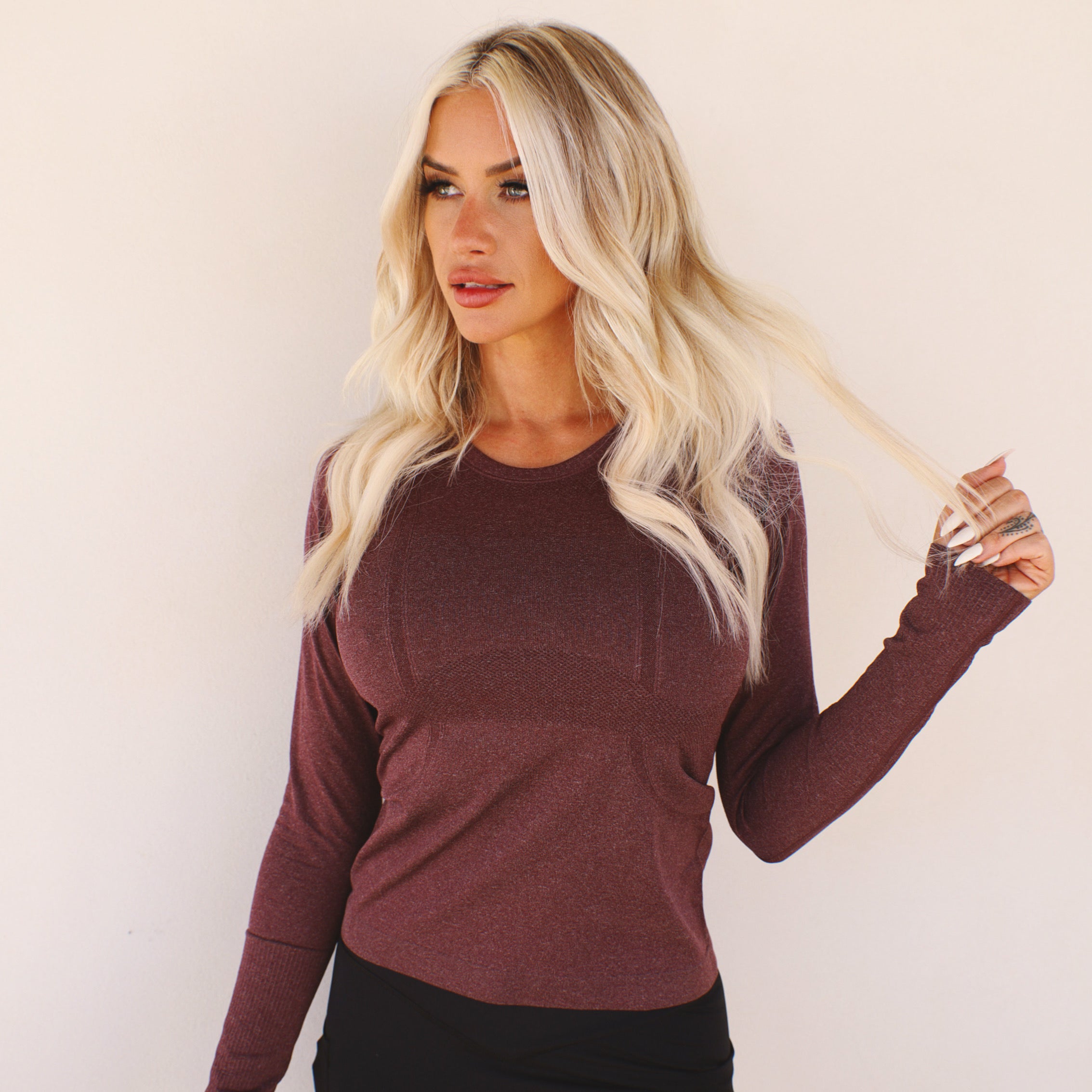 BREATHE long sleeve in PLUM