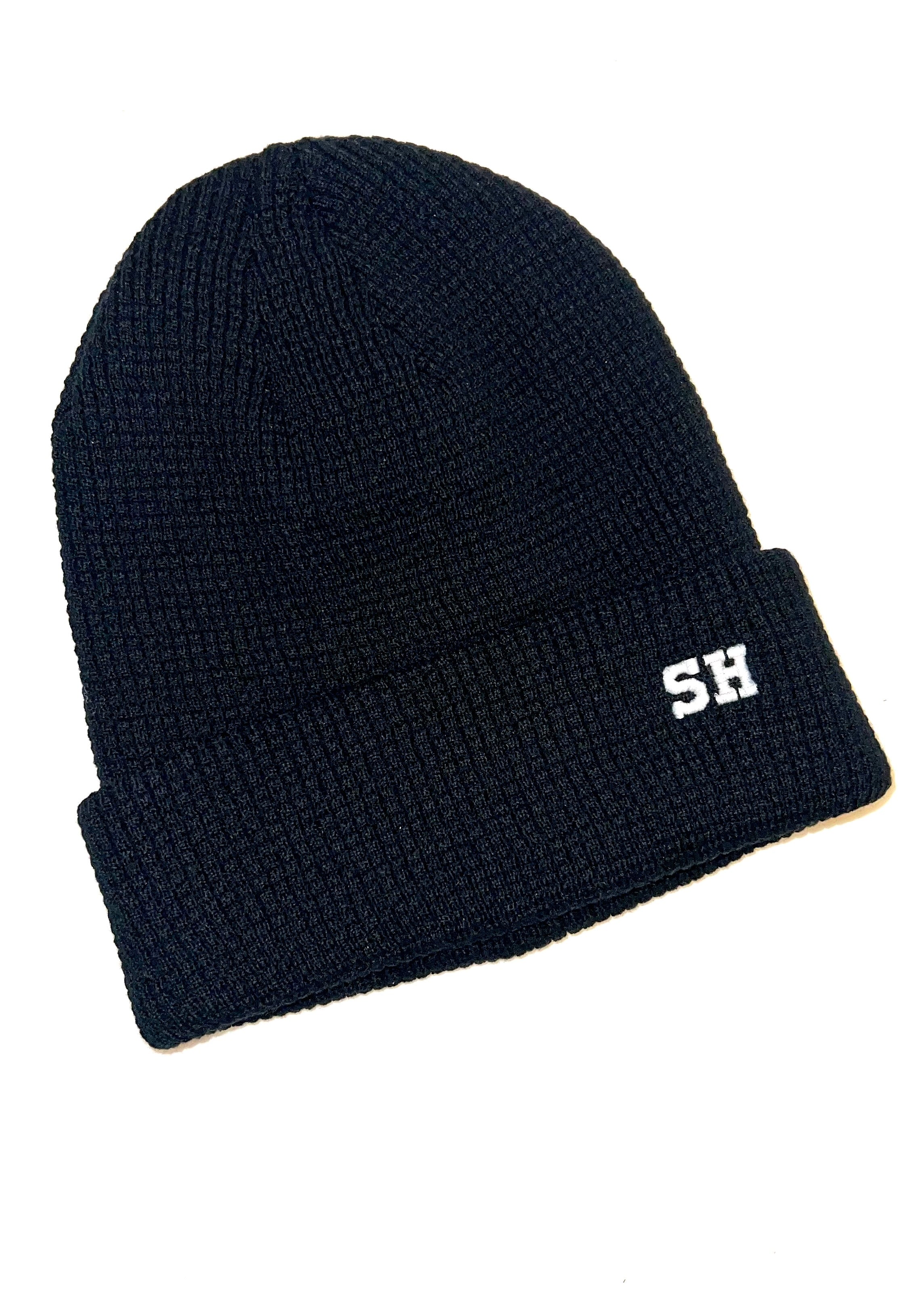 THE CUFF BEANIE: KNIT BLACK