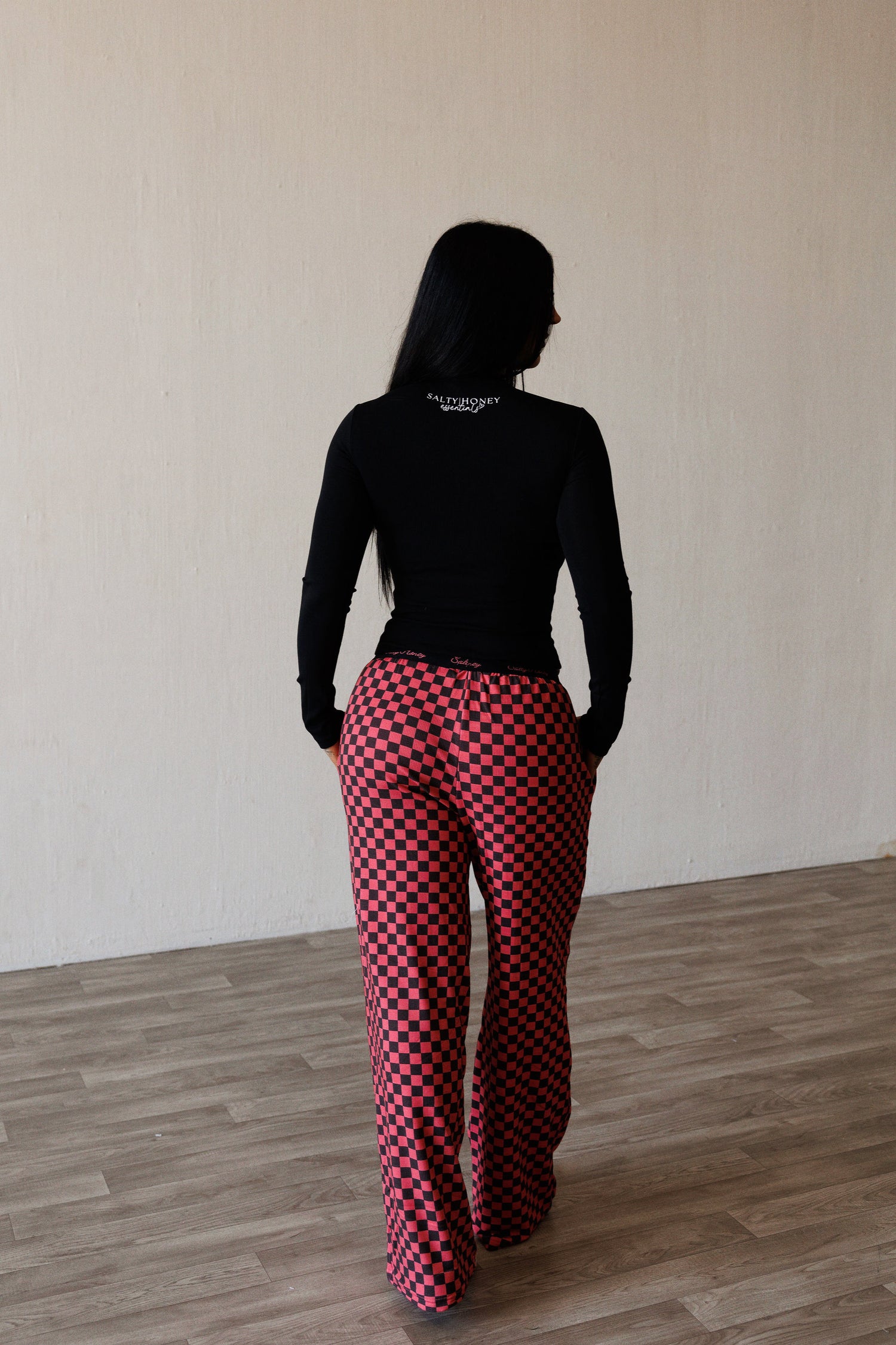 SLUMBER PANT: FIGHTER BLK/PNK