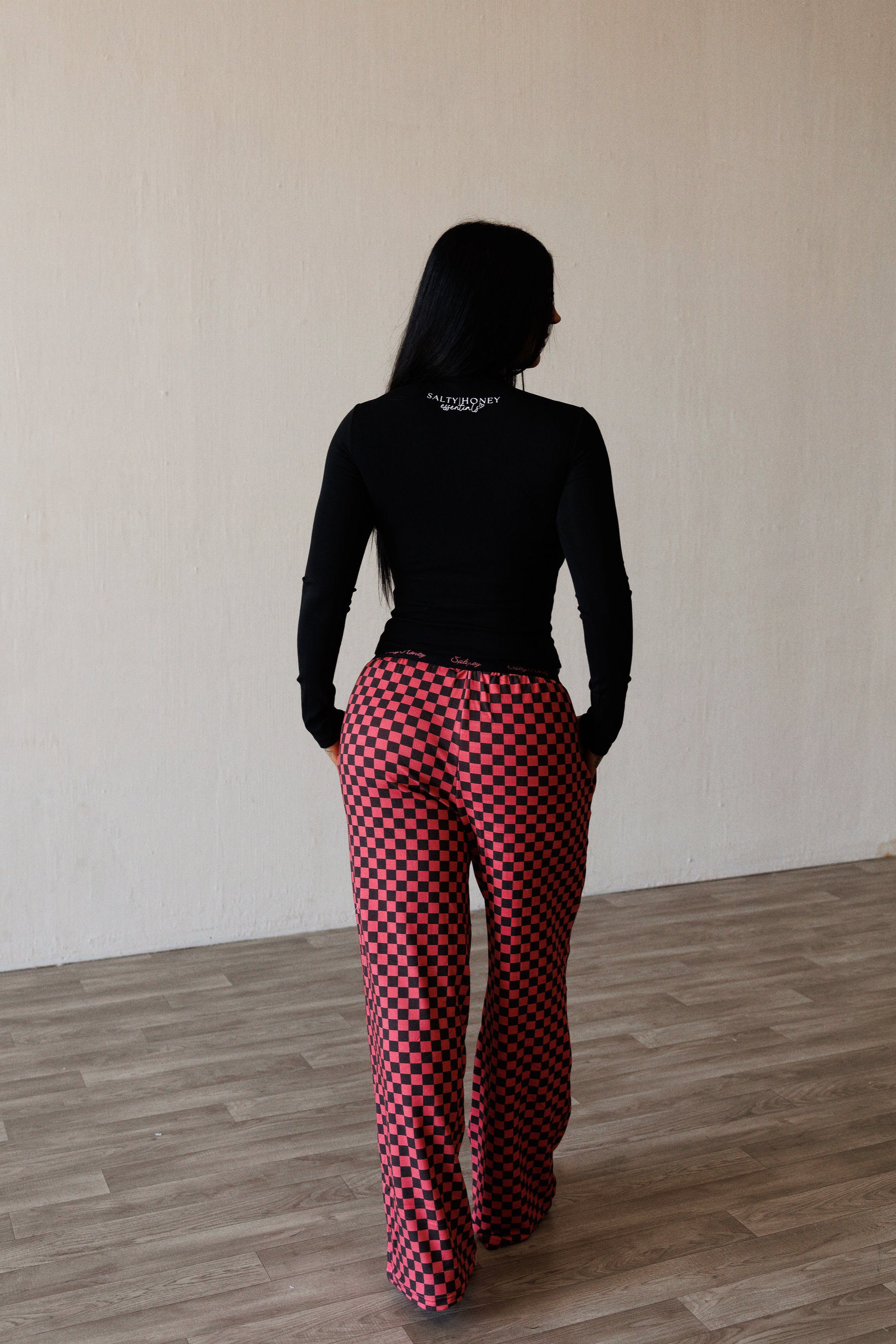 SLUMBER PANT: FIGHTER BLK/PNK