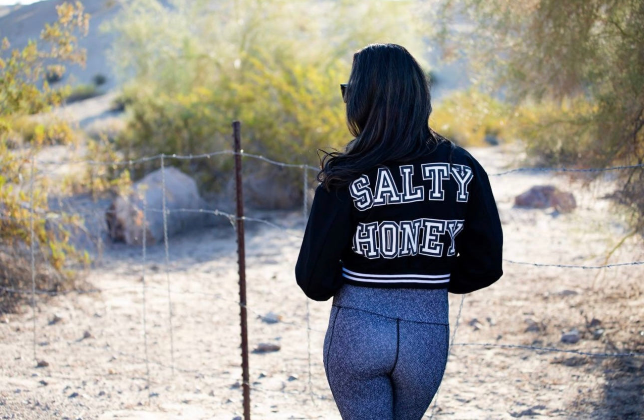 VARSITY JACKET in BLACK