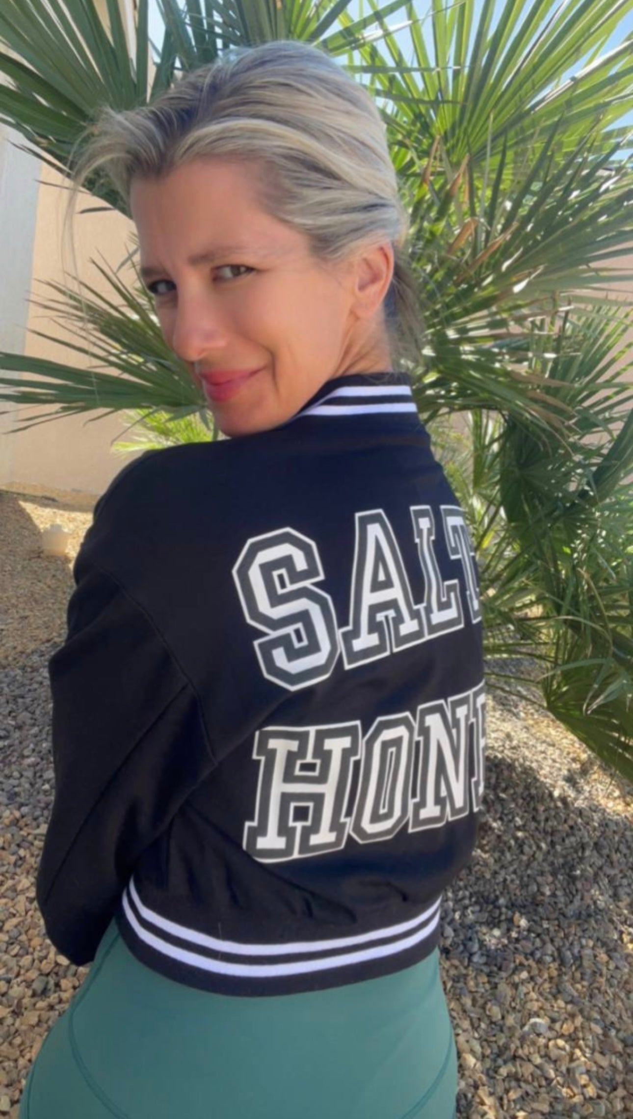 VARSITY JACKET in BLACK