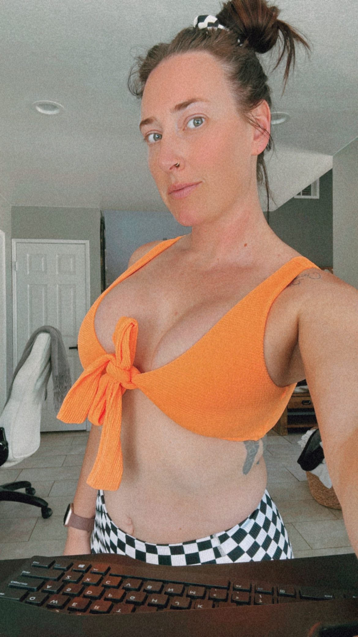 MONROE TOP in ORANGE SHERBET
