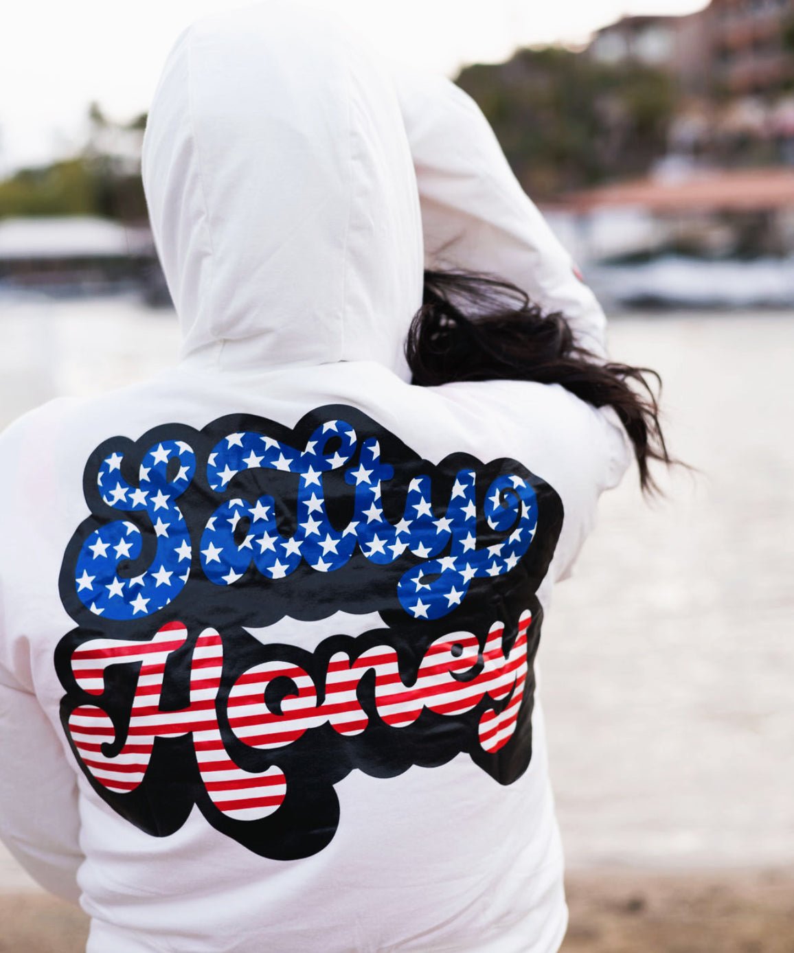 HOME OF THE FREE ZIP UP HOODIE RED