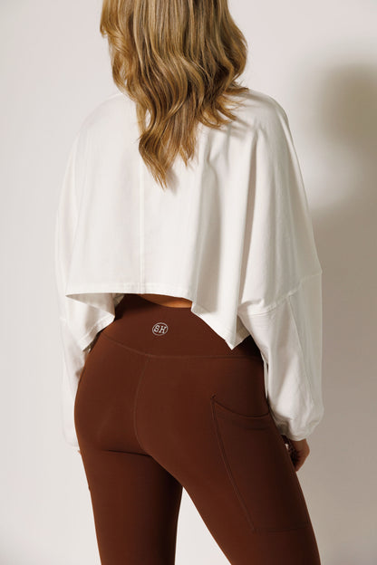 SLOUCH CROP: WHITE