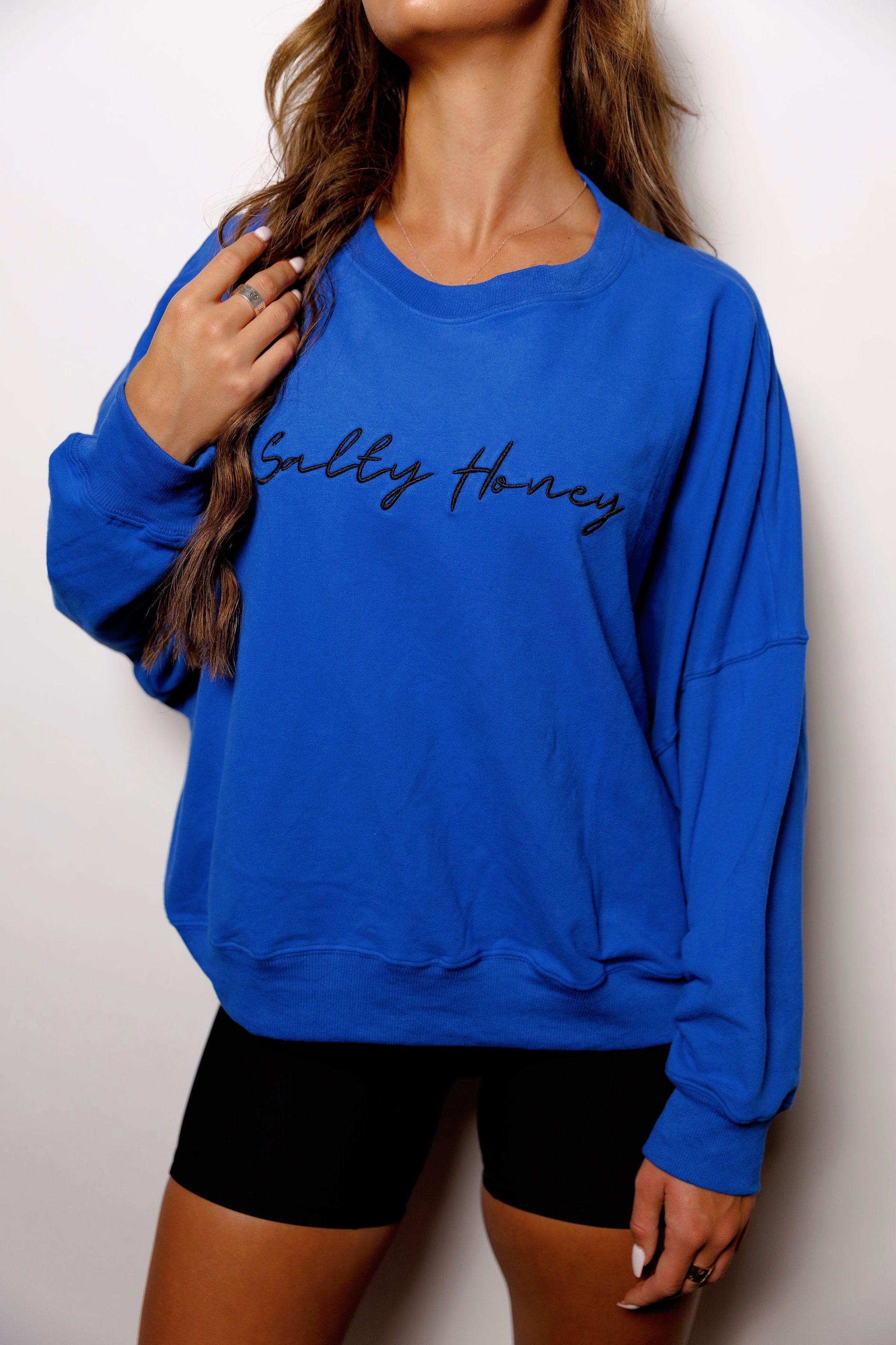 AIR CREWNECK in ROYAL BLUE