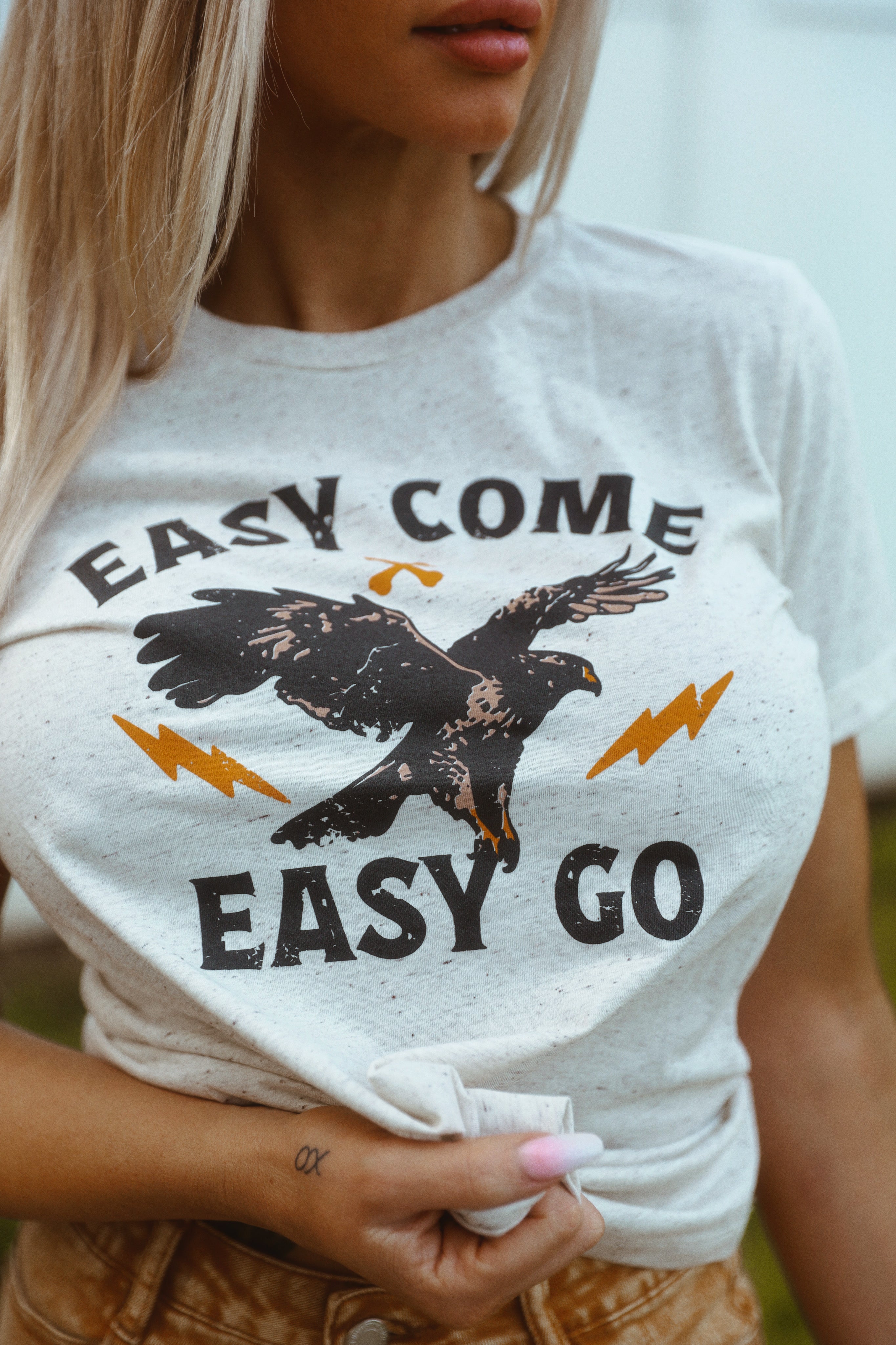 EASY COME, EASY GO graphic tee