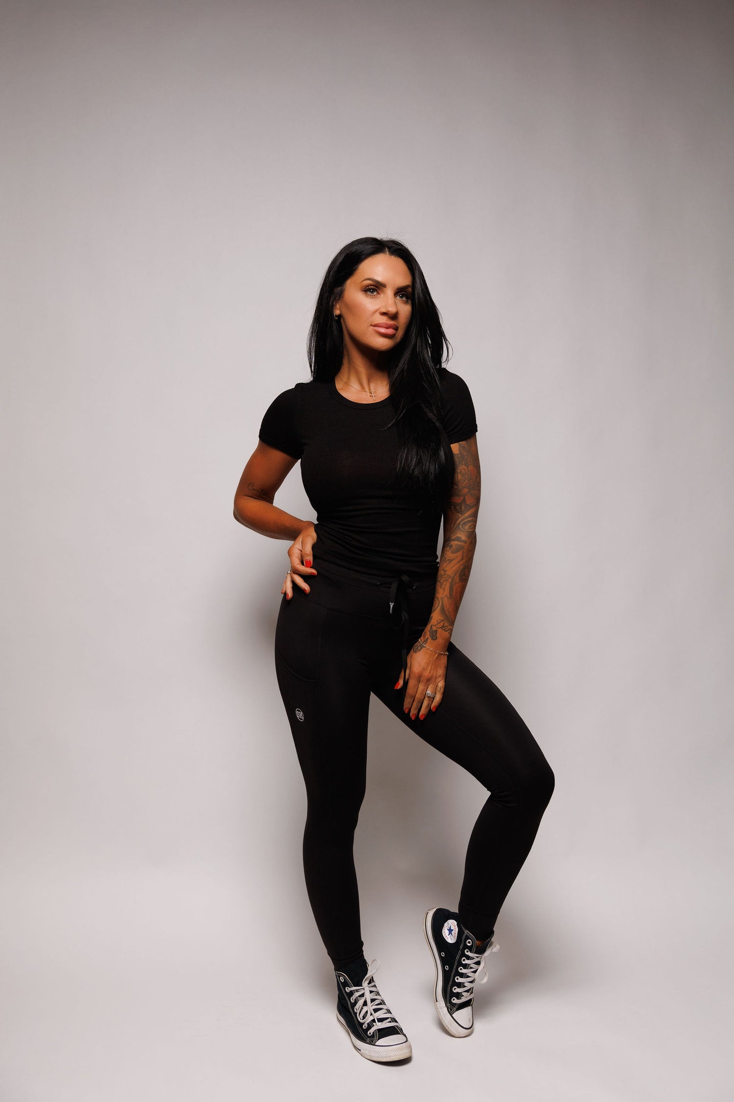 CUFFED LEGGING: BLACK