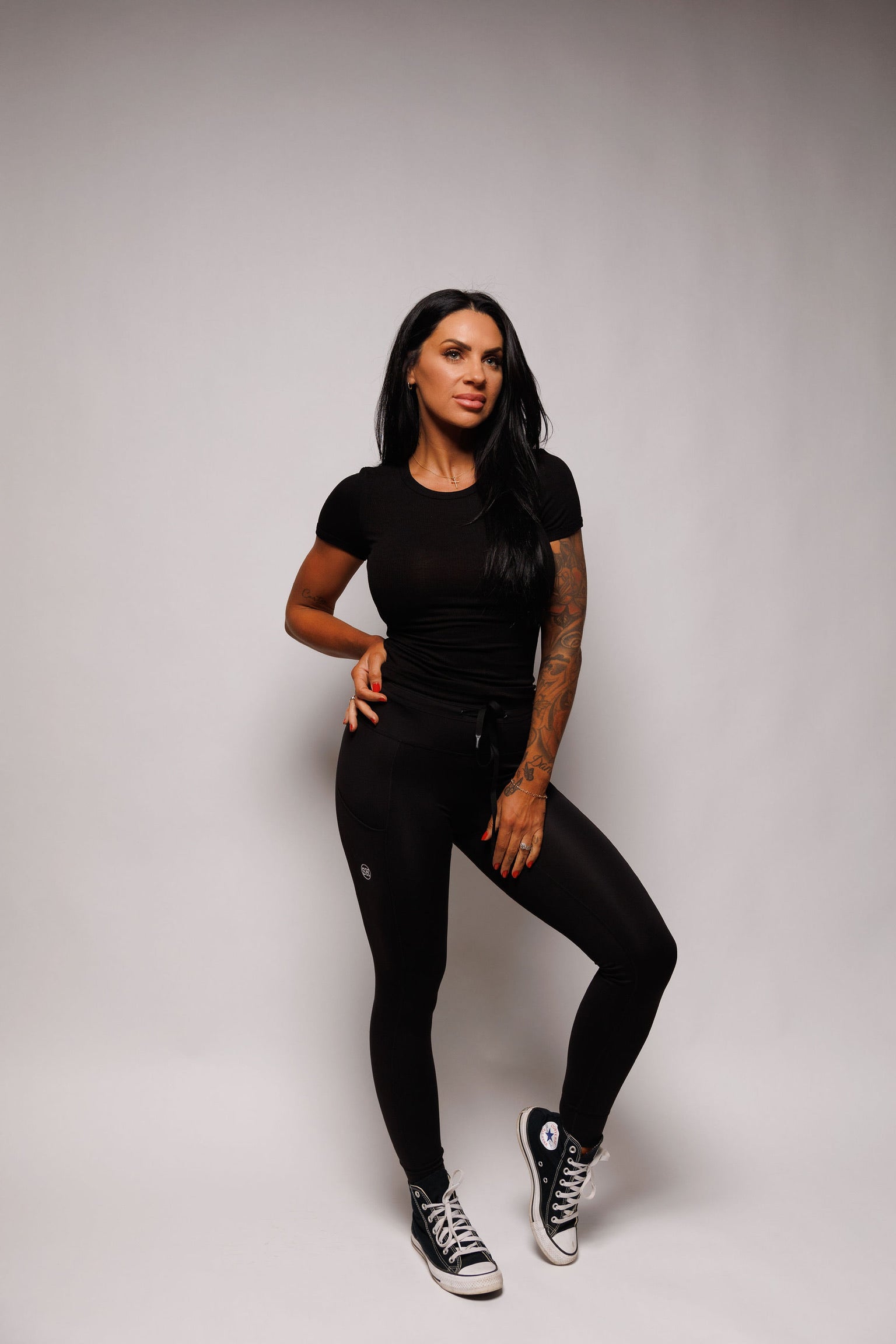 CUFFED LEGGING: BLACK