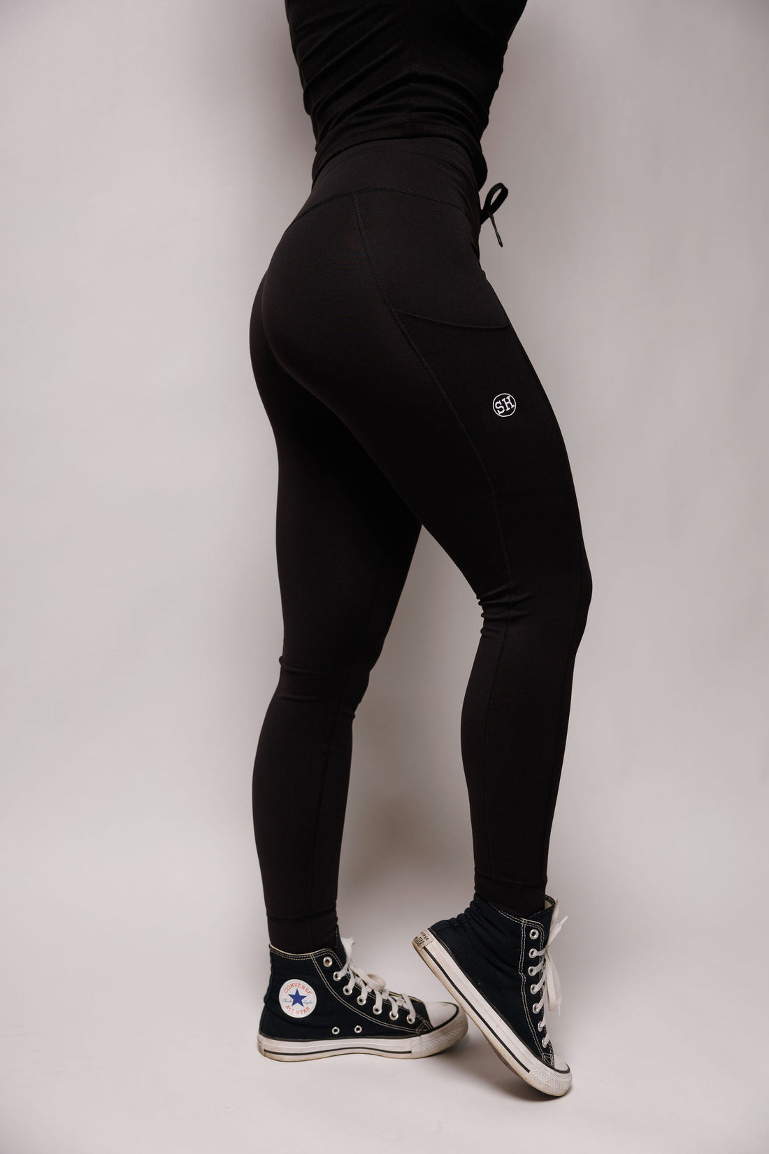 CUFFED LEGGING: BLACK