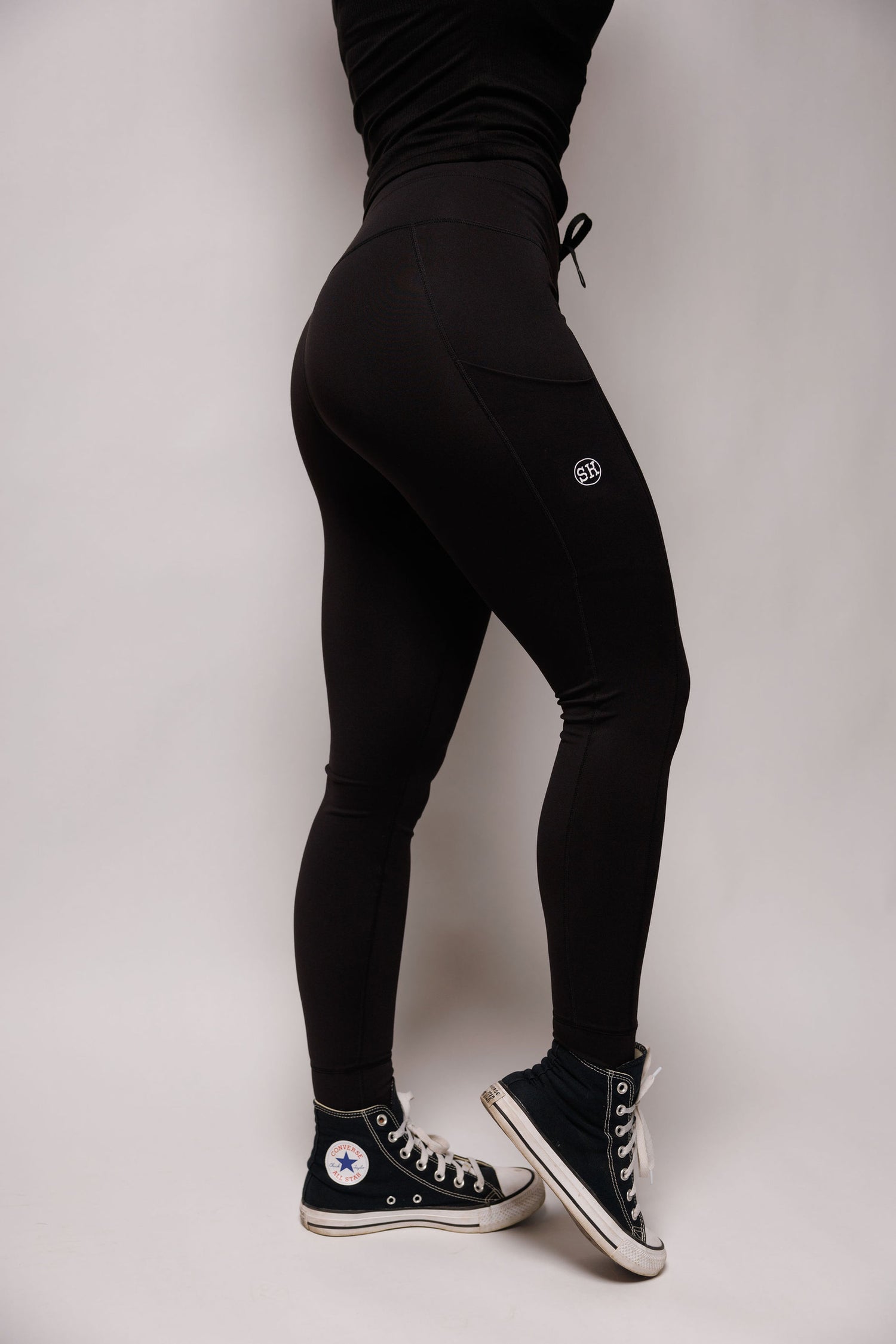 CUFFED LEGGING: BLACK