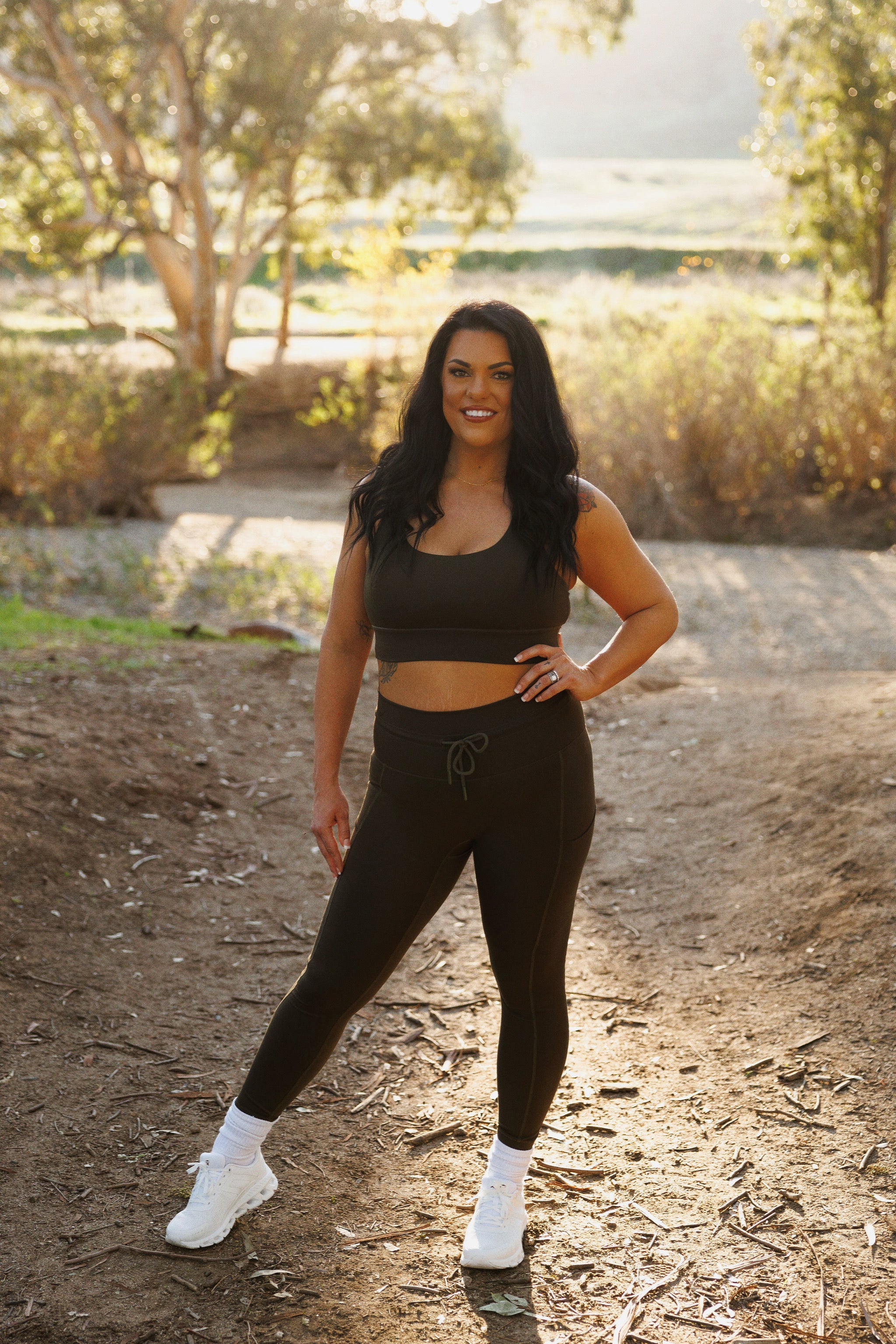 CUFFED LEGGING: OLIVE