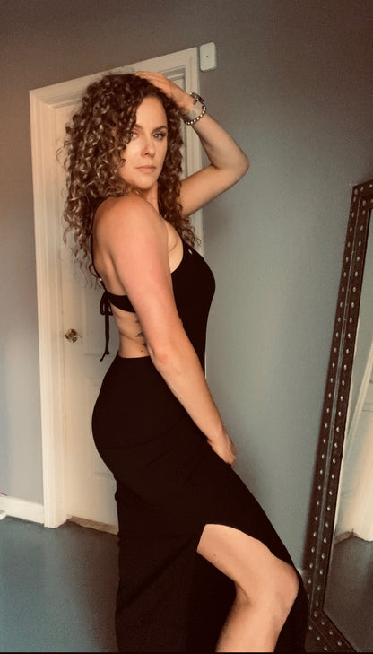 FREE SPIRIT MAXI DRESS: BLACK