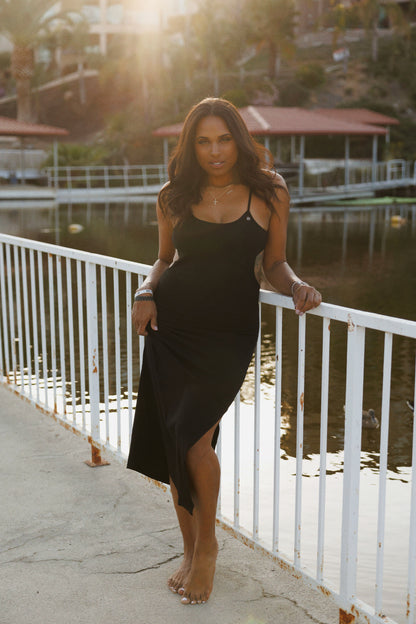 FREE SPIRIT MAXI DRESS: BLACK