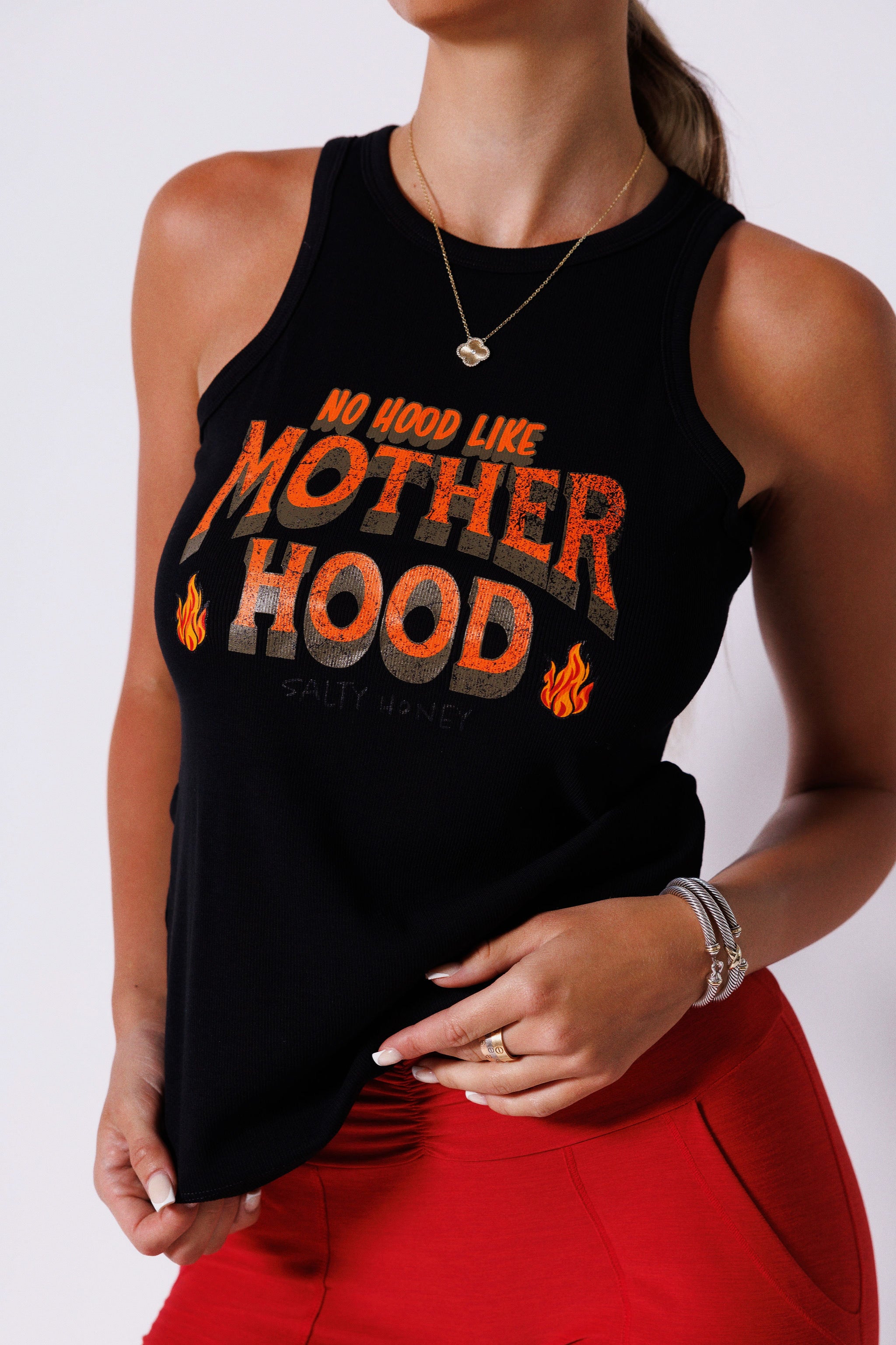 XS ONLY HABIT TANK: NO HOOD LIKE MOTHERHOOD