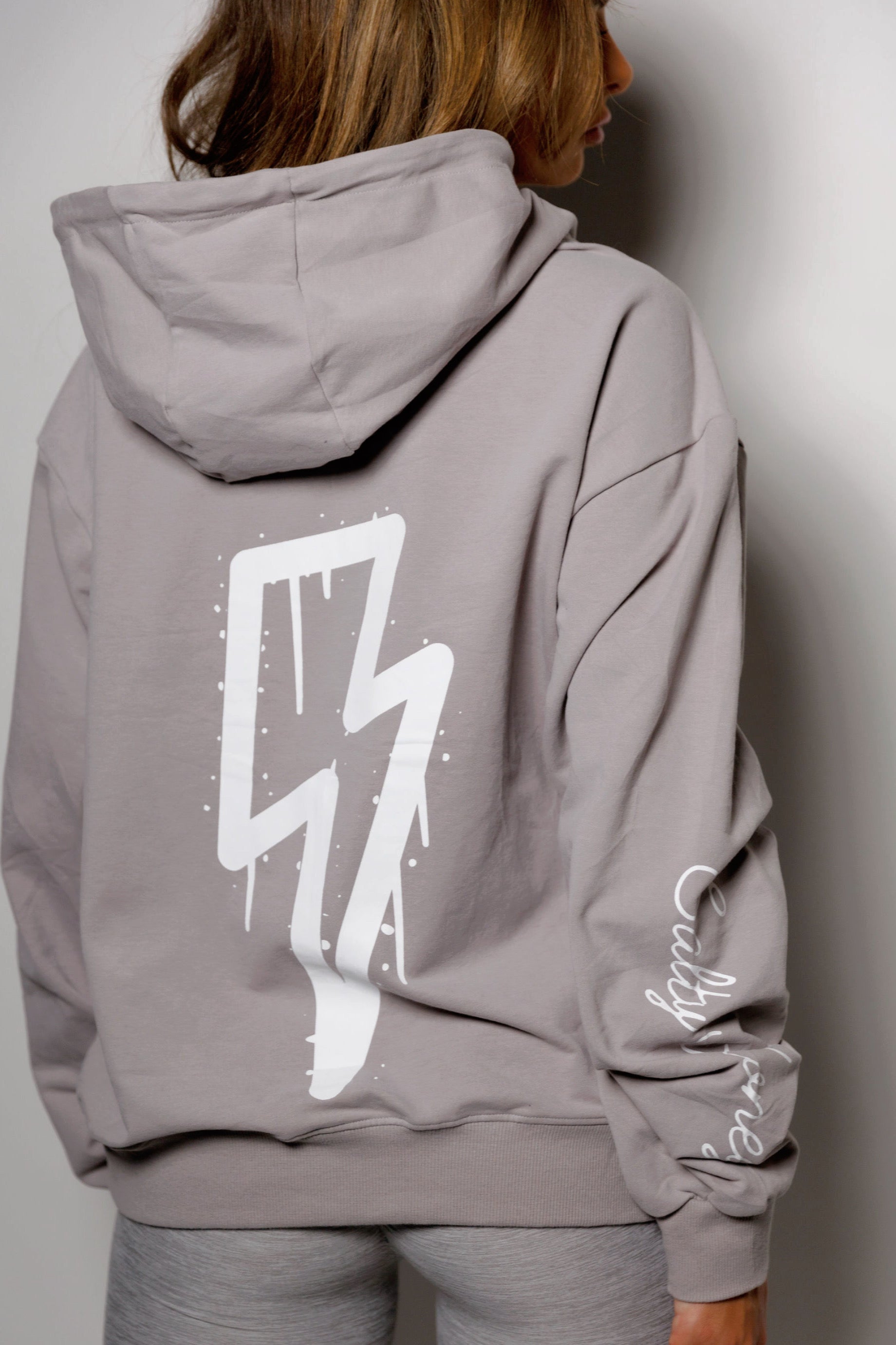 ALLAY ZIP UP HOODIE in LIGHT GRAY