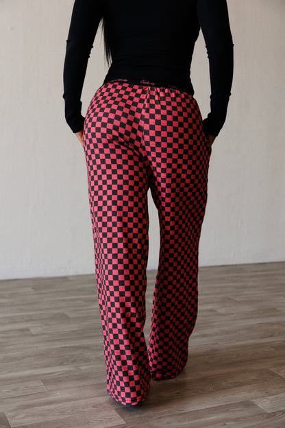 SLUMBER PANT: FIGHTER BLK/PNK
