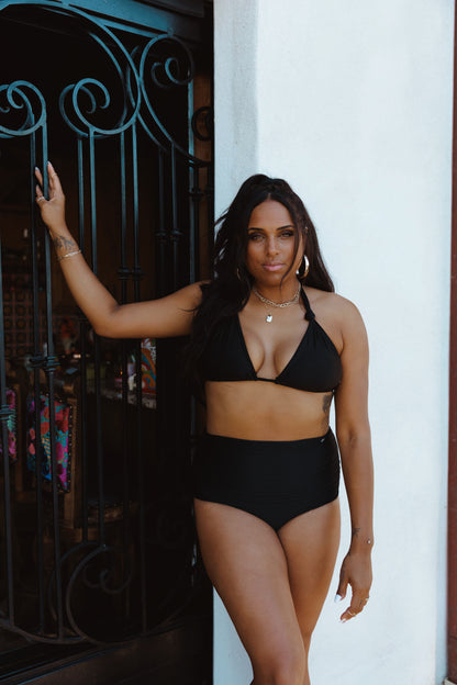 ❗️3XL ONLY!❗️PUCKERED BOTTOM in RIBBED BLACK