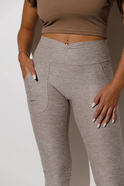 GATHER LEGGING: TAN