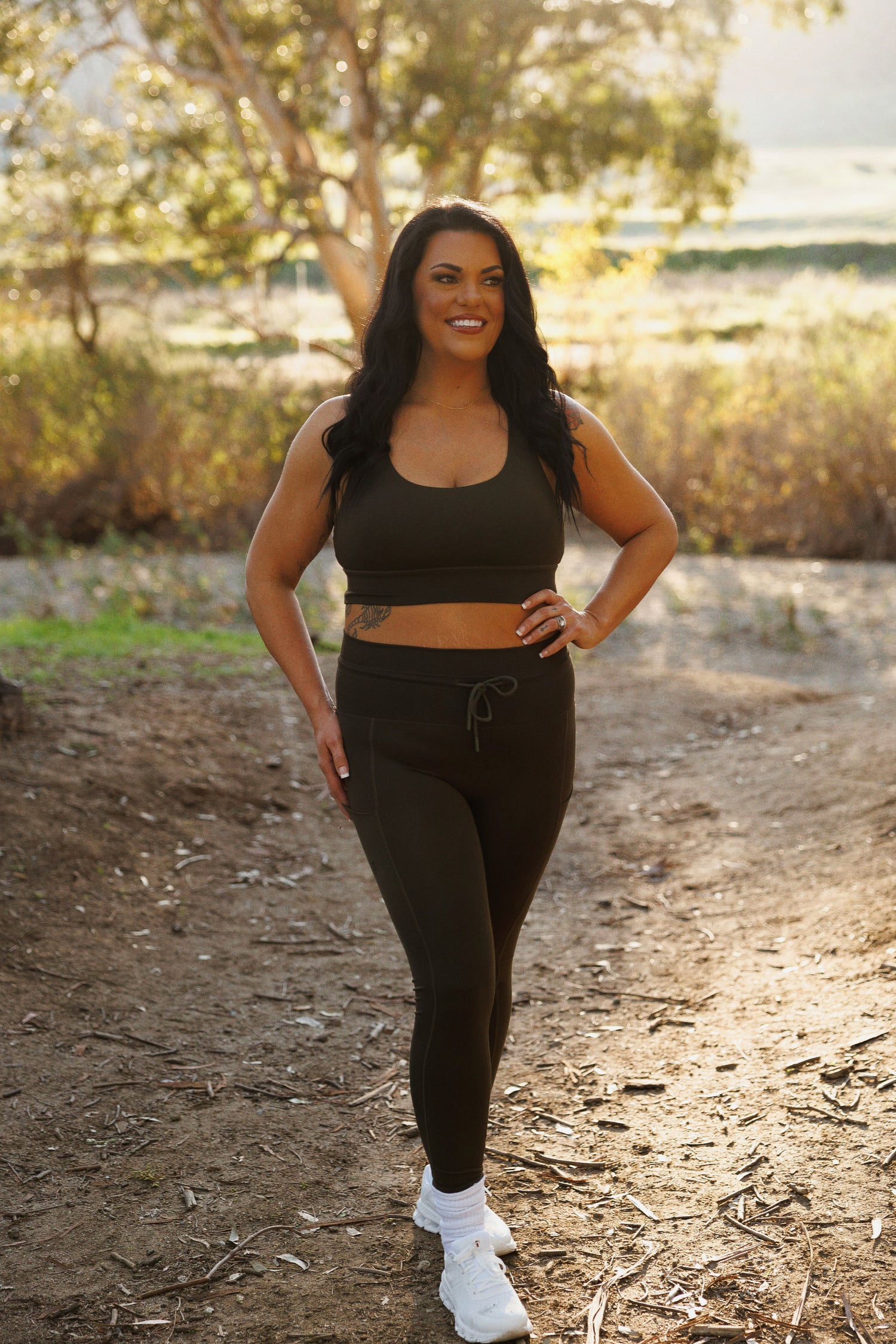 CUFFED LEGGING: OLIVE