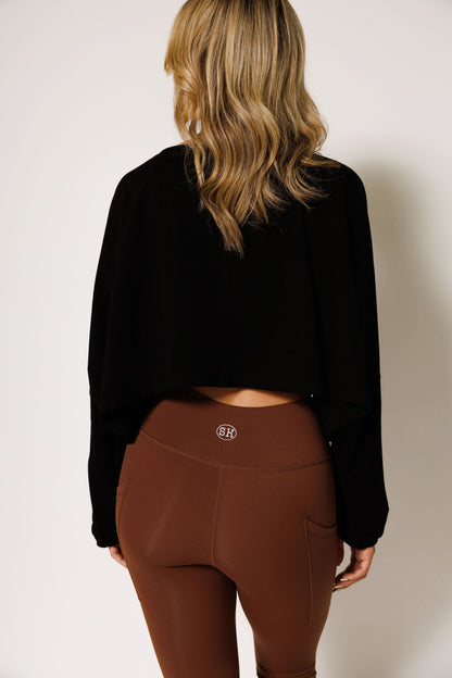 SLOUCH CROP: BLCK