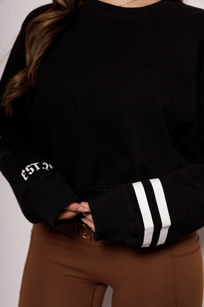 HOOPS CREWNECK: BLCK