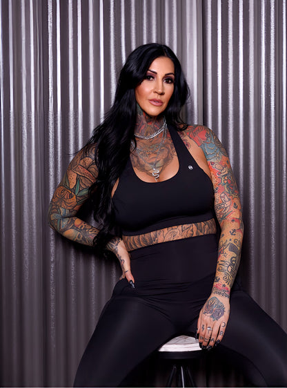 KARMA SPORTS BRA: BLK