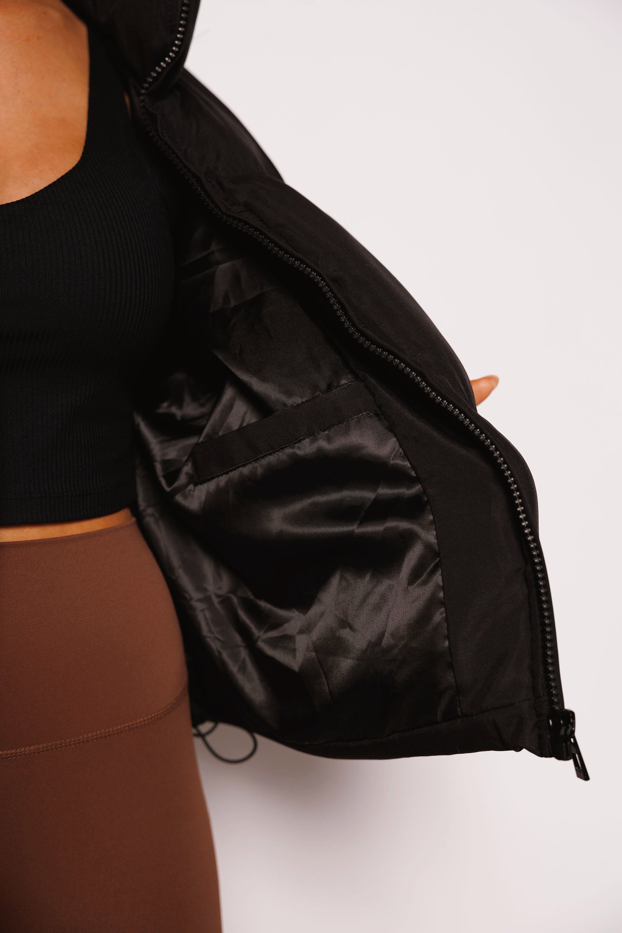 VOLUME PUFF JACKET: BLCK