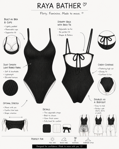 ✨ 3 LEFT: XS/S ✨ RAYA BATHER: BLCK