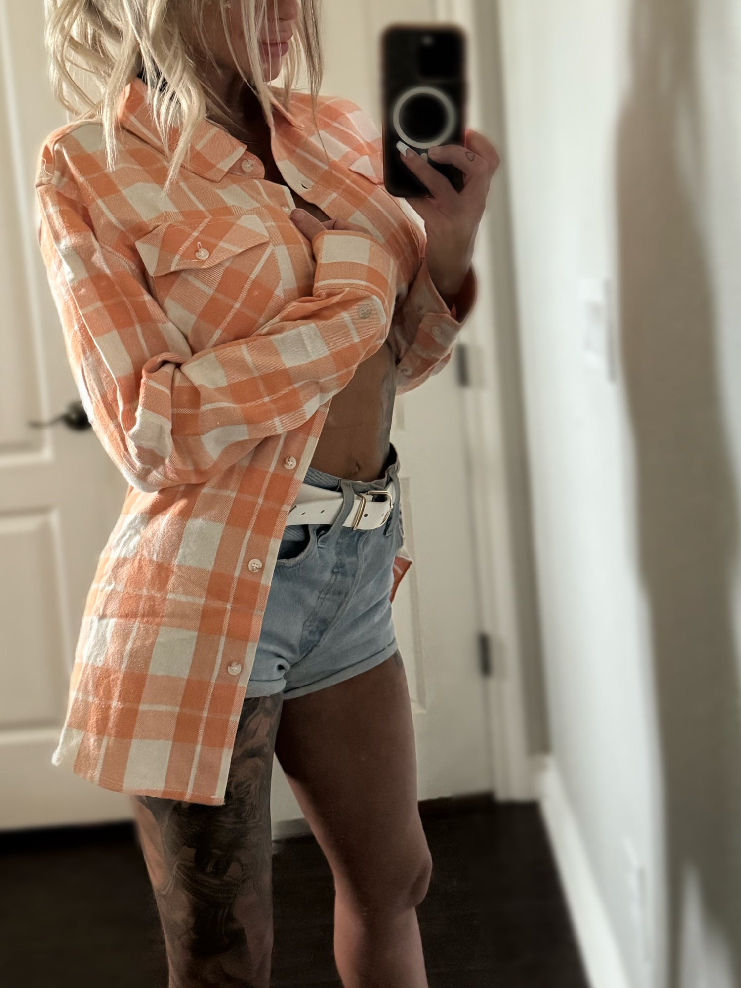 ALPHA FLANNEL: CREAMSICLE